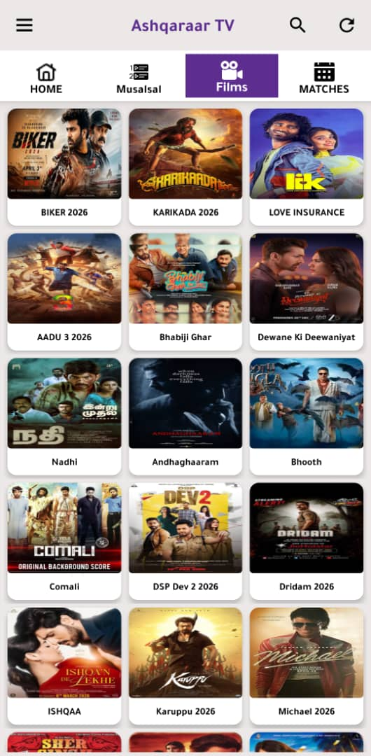 Ashqaraar TV Films section with latest movies